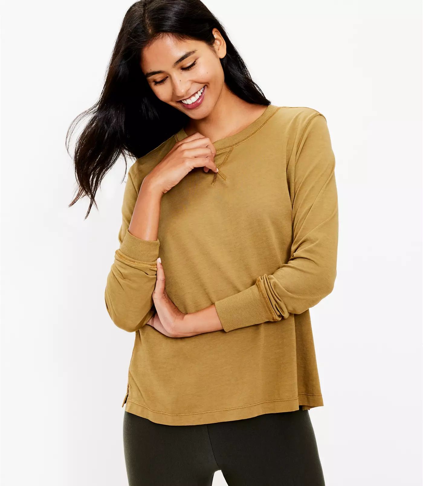 Lou & Grey Softserve Long Sleeve Tee | LOFT