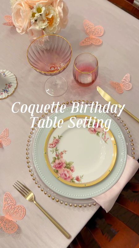 Coquette Birthday Table Setting | Mother’s Day Table Setting

#LTKFindsUnder100 #LTKVideo #LTKHome