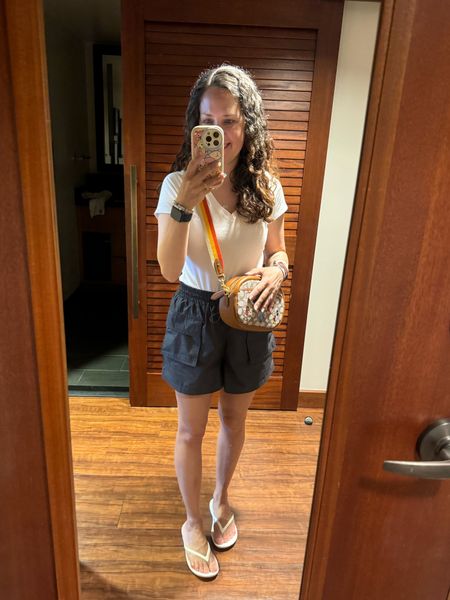 Disney resort day outfit, kept it simple for a super hot day in Florida. My Disney Coach bag is a few years old, linked what I could findd

#LTKTravel #LTKSeasonal #LTKOver40