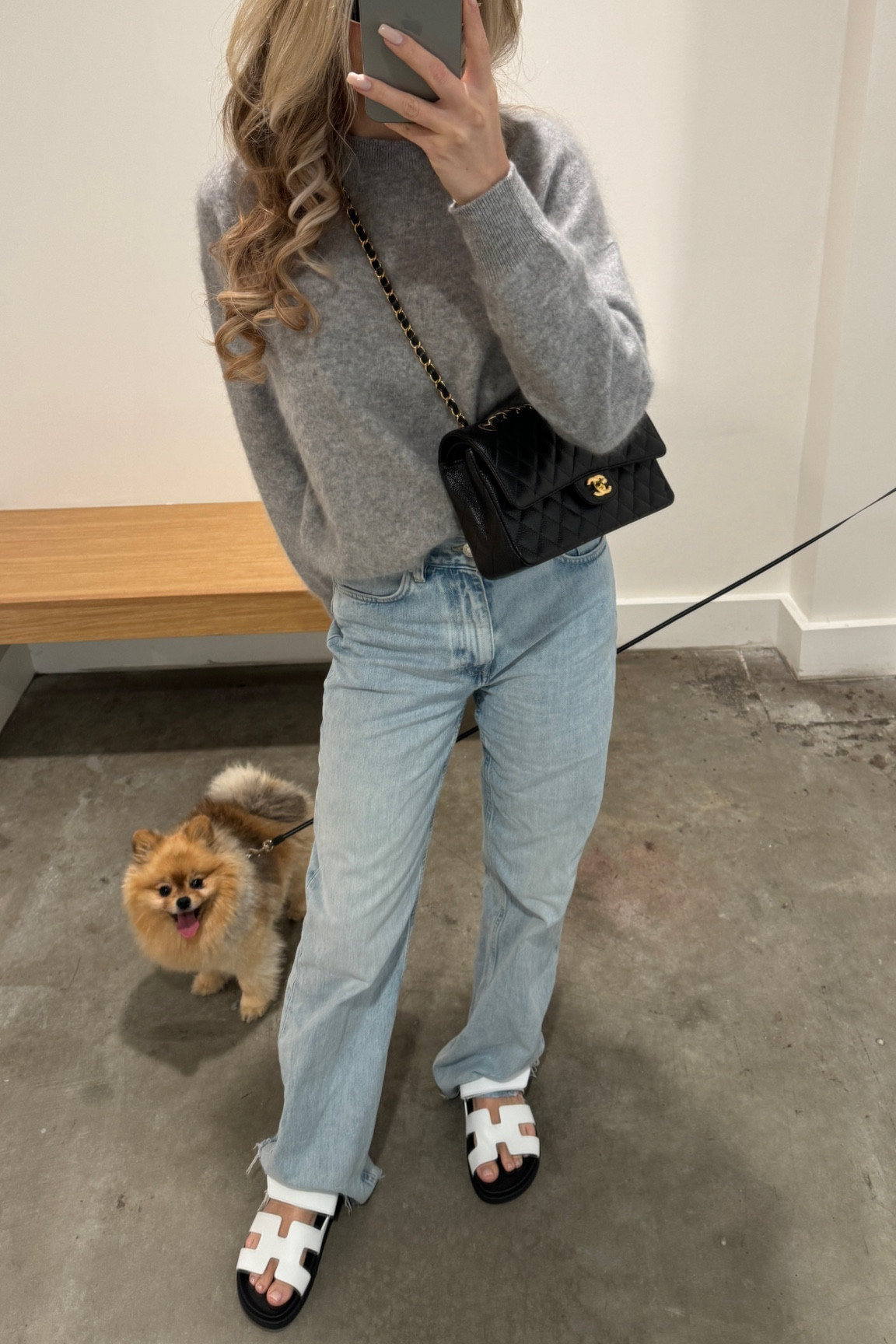 Effortless chic spring look. Straight fit denim. Cashmere pullover. White dad sandals.
Wearing size 28 in the pants for an extra oversized fit and size S in the sweater 🔍 #chic 

#LTKSeasonal