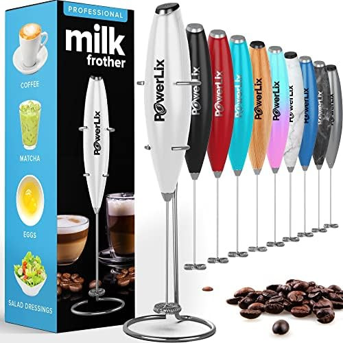 PowerLix Milk Frother Handheld Battery Operated Electric Whisk Foam Maker For Coffee, Latte, Capp... | Amazon (US)