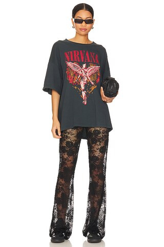 Nirvana Trippy Heart Tee in Vintage Black | Revolve Clothing (Global)