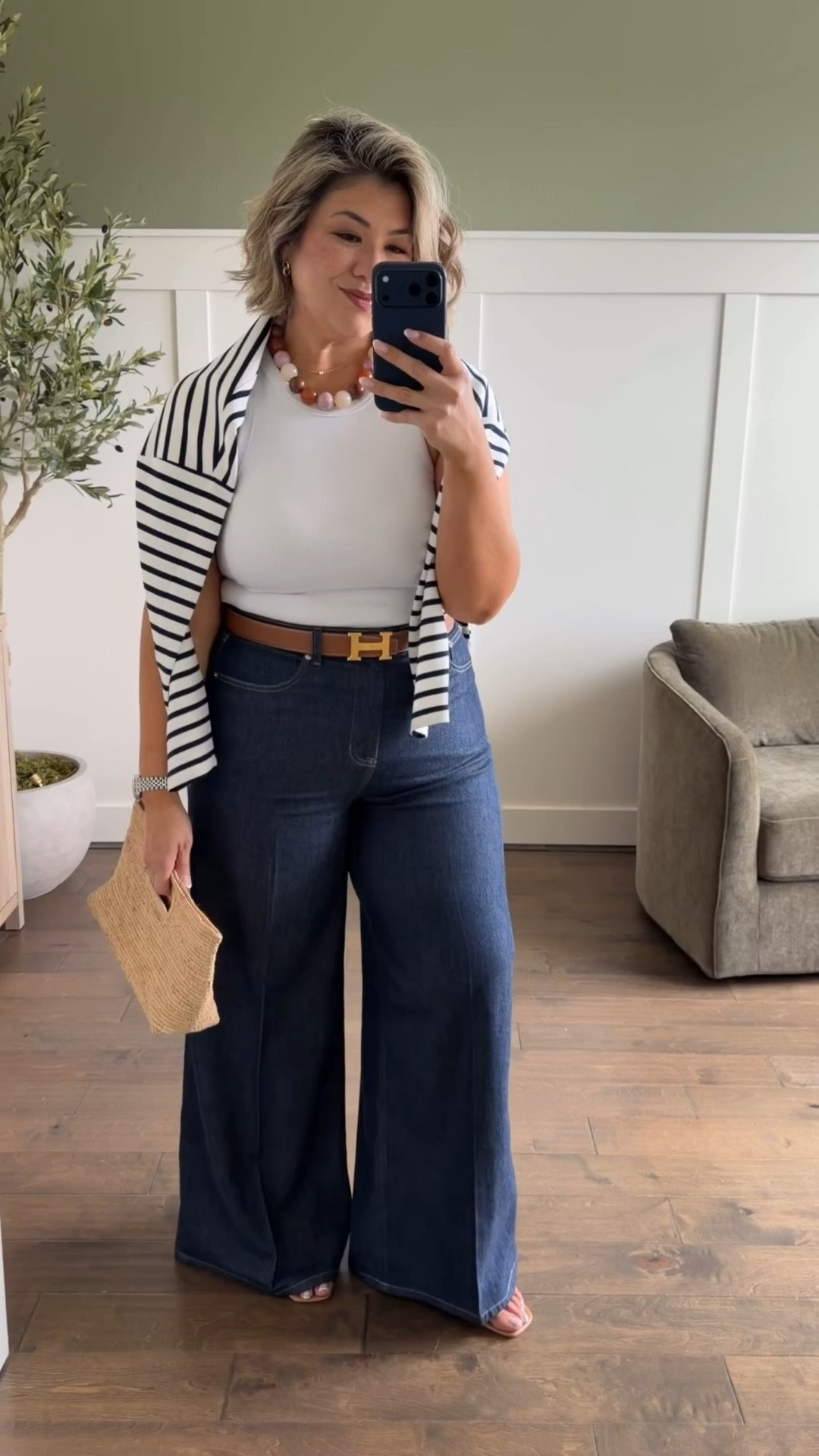 One thing I’ve learned over the years is that if something is comfortable, polished, and easy to wear, I’ll reach for it over and over again. That’s exactly how I felt about this @Spanx drop.

I expected to love the fan favorites in their new colors, but the CarryOn collection completely exceeded my expectations. The pants especially were an instant yes for me.

I’ve included all my sizing notes and fit detail details below in case you’re considering any of these pieces.

Here’s everything I tried:

CarryOn Pleated Wide Leg Pant
Ivory | XL, Reg. inseam
I was debating between a size large & xl, and ultimately decided to go w/ the larger size to make sure they would flow over my tummy & thighs.

Spanx Lightweight Denim Mini Tank Dress
Seaside Blue | XL
Reviews suggested this ran slightly large, however for me I found it to run true to size. I welcome the extra fabric in shift dresses due to my hips, bum & thighs.

Spanx Supersmooth Authentic 360 Lightweight Super Wide Leg Jeans
Deep Sea | XL, Reg. inseam
These are one of my favorite materials for jeans from Spanx. They are incredibly soft, lightweight & comfortable to wear. I rec. staying TTS on these if you are curvy.

Spanx AirEssentials Tie-Waist Maxi Dress
Timeless Navy/Powder Stripe | XL
If you’re sticking to darker colorways, I think staying TTS works. However, if you choose a lighter colorway, I would size up. Also, if you just like things to hang versus skim, sizing up would be a good idea as well.

CarryOn Belted Midi Shift Dress
Classic Black | XL
This was one of those dresses that you instantly felt amazing in. I recommend staying true to size on this dress.

Spanx AirEssentials Tie Waist Jumpsuit
Timeless Navy | 1X
I’m always cautious when it comes to jumpsuit sizing. I will always size up one to make sure that I have plenty of room & flowy fabric in the midsection and thighs.

Spanx Shape Booty Boost ⅞ Leggings
Anthracite | XL (I rec. sizing up)

Spanx Beach Button Down
Vivid White | Large

Use code CMCLAIREXSPANX for 15% off your first purchase + free shipping, excluding sales.

#spanxpartner

#LTKMidsize #LTKOver40 #LTKWorkwear
