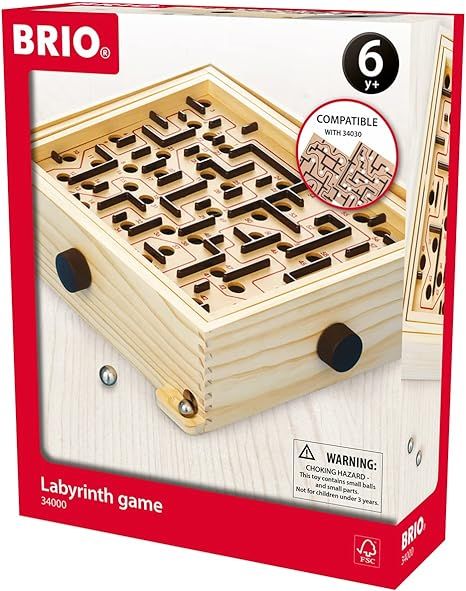 BRIO 34000 Labyrinth Game | A Classic Favorite for Kids Age 6 and Up with Over 3 Million Sold | Amazon (US)