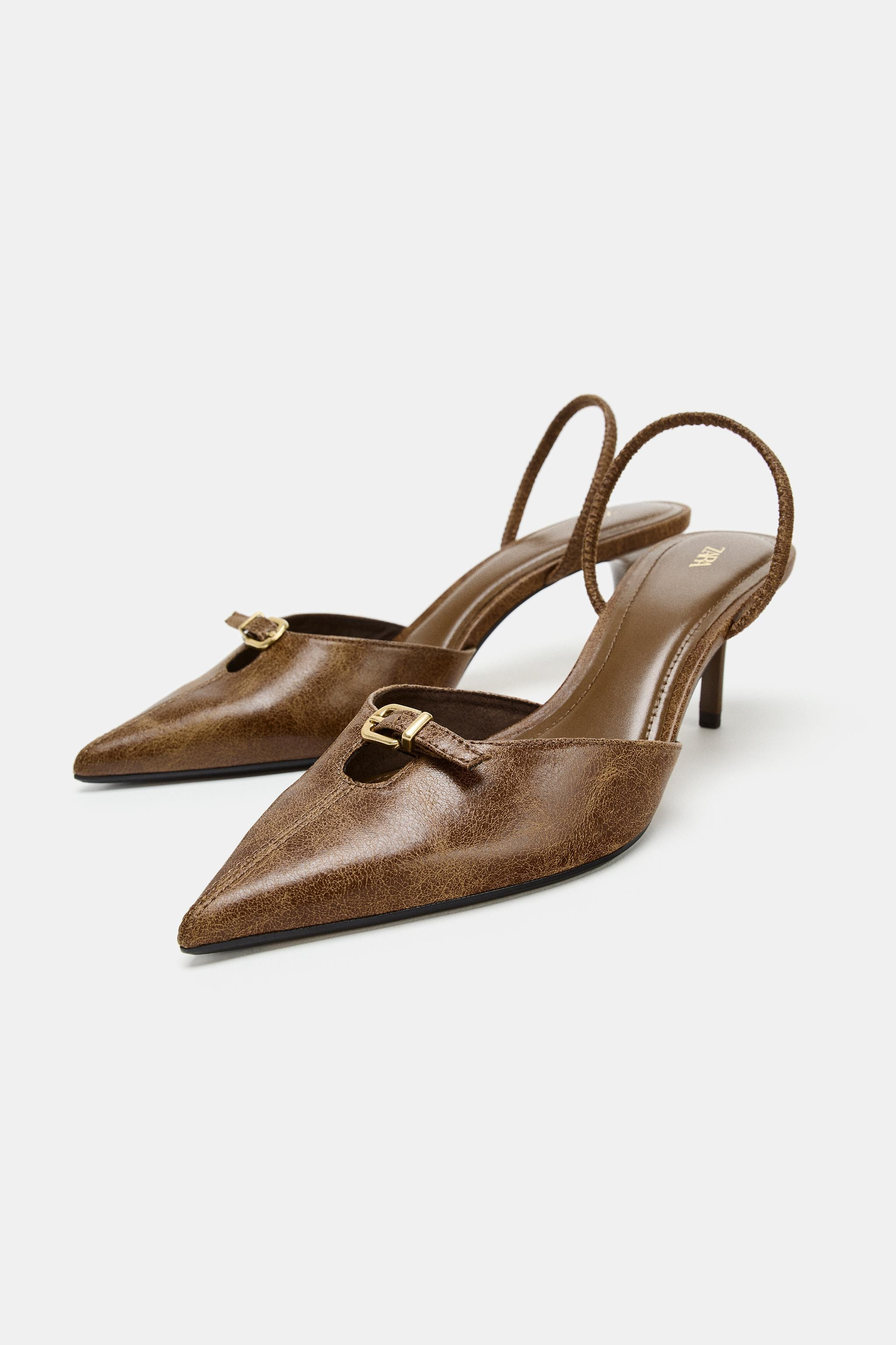 BUCKLED SLINGBACK SHOE | Zara US