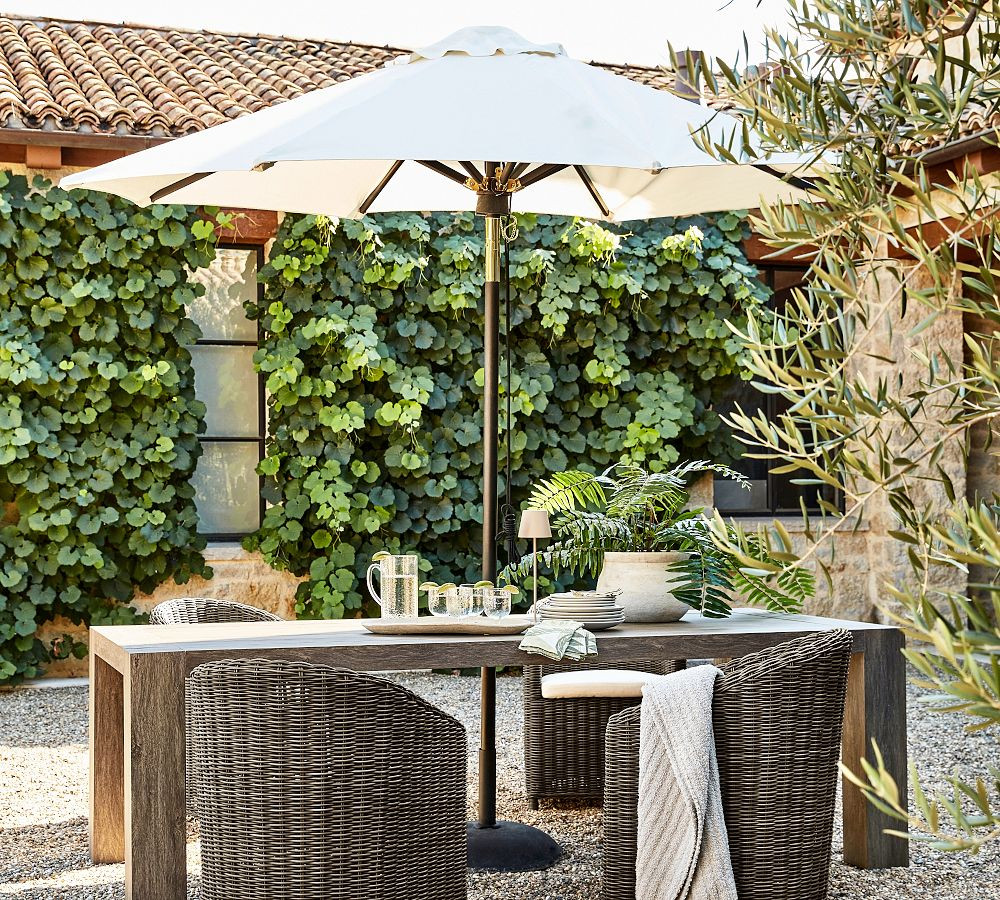 Palisades Metal Rectangular Outdoor Dining Table | Pottery Barn (US)