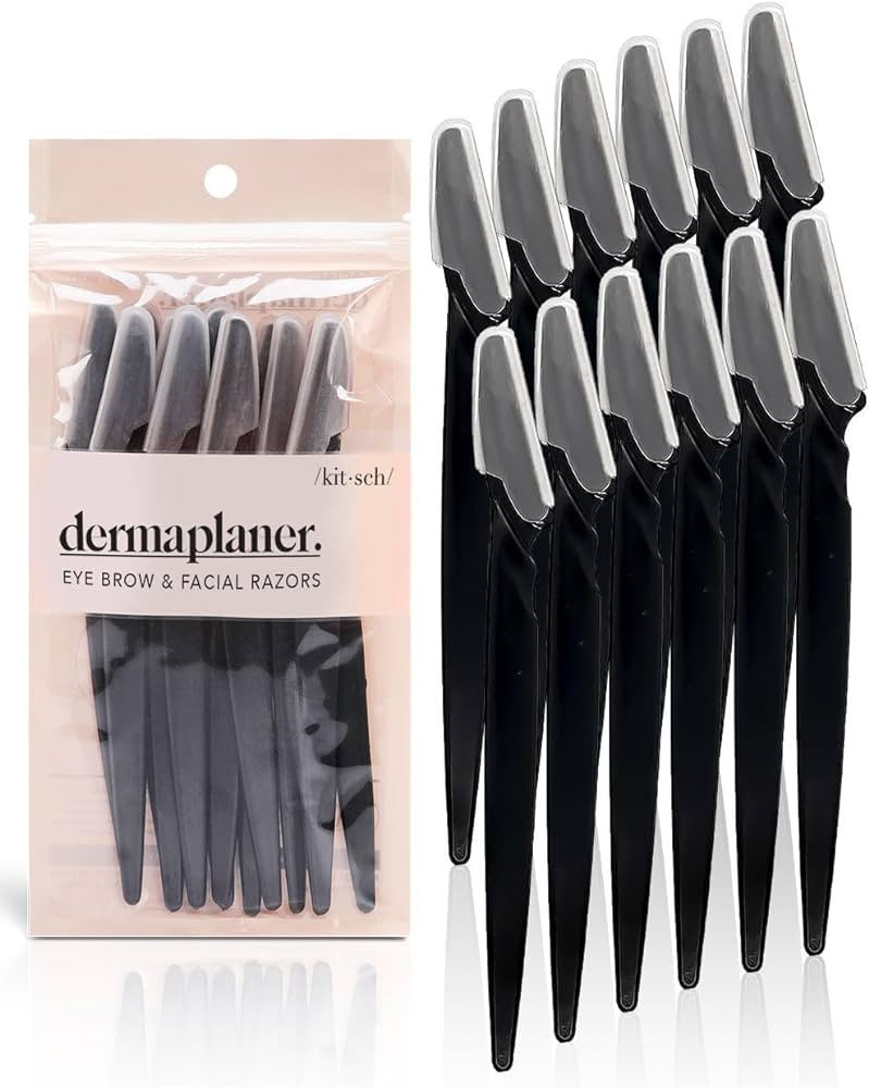 Kitsch Dermaplaning Tool - Face Razors for Women | Eyebrow Razor & Face Shaver for Women | Facial... | Amazon (US)
