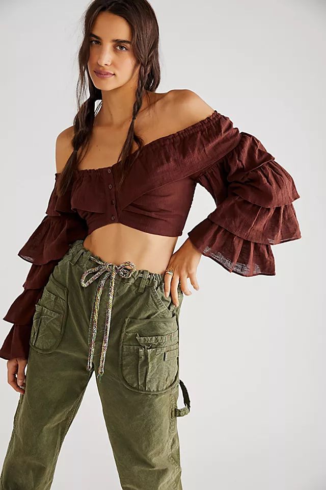 Falling Flowers Crop Top | Free People (Global - UK&FR Excluded)