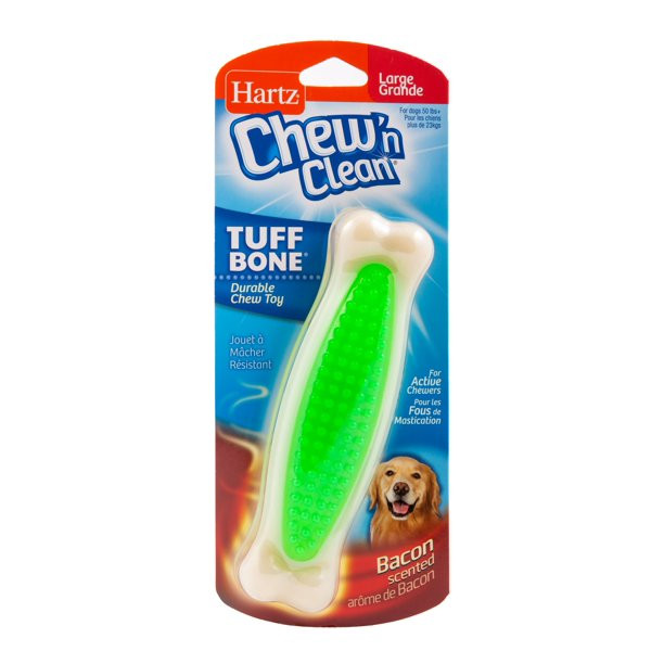 Hartz Chew 'n Clean Nylon Bone Bacon Flavor Scented Dog Toys | Walmart (US)