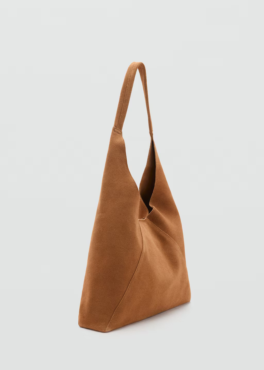 Suede shoulder bag leather - Woman - One size - MANGO | MANGO (UK)