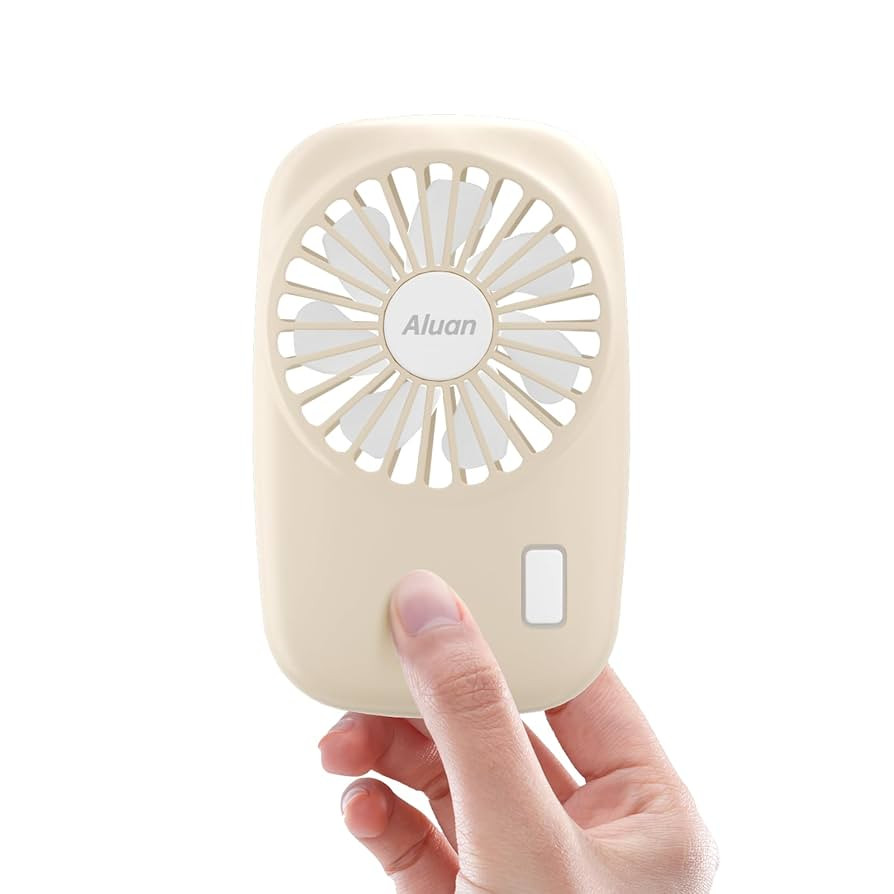 Aluan Handheld Fan Mini Powerful Small Personal Fan Portable Speed Adjustable USB Rechargeable Co... | Amazon (US)
