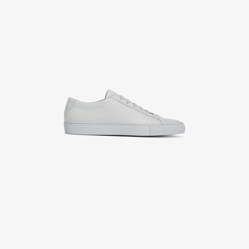 Common Projects grey leather Achilles sneakers | Browns Fashion