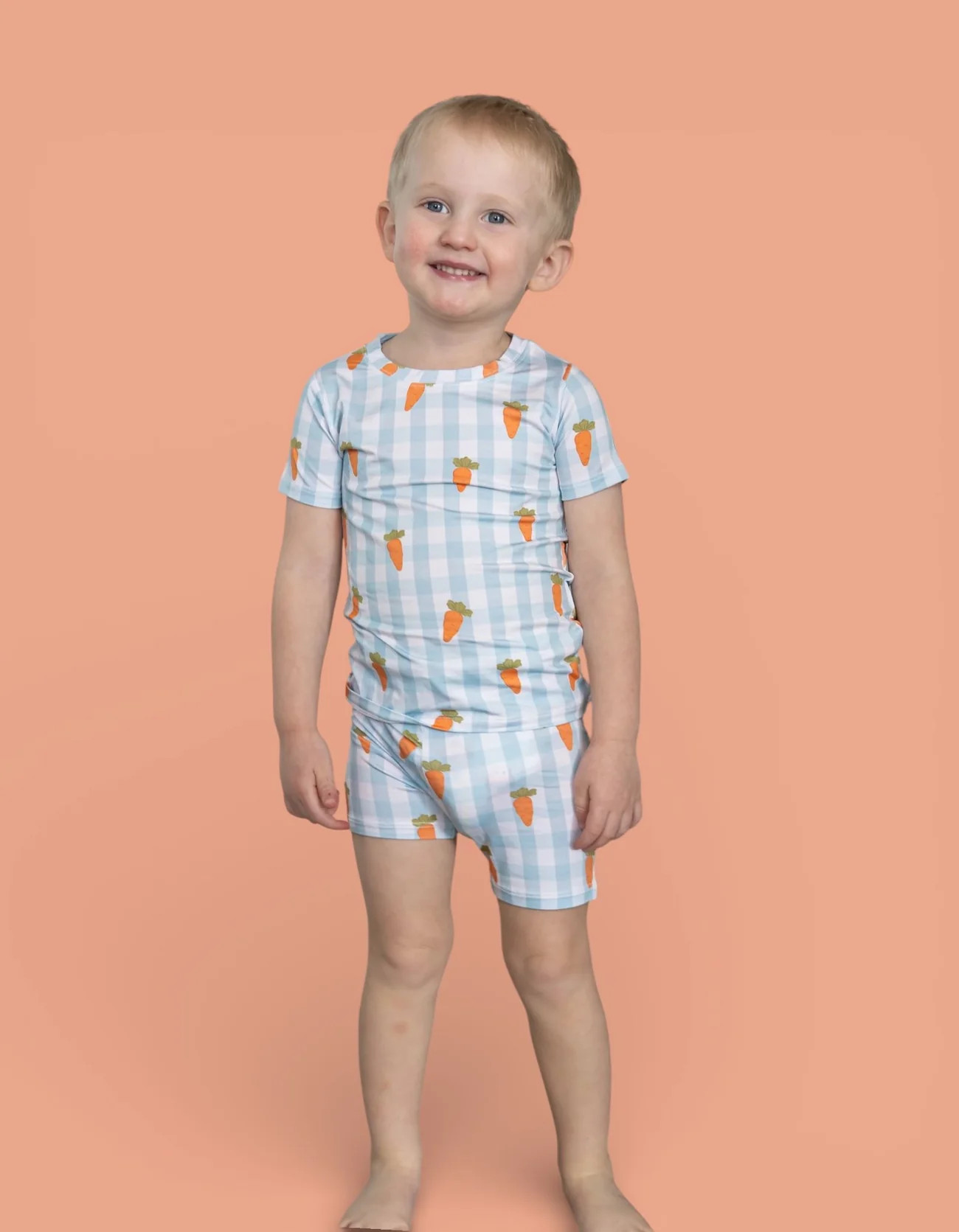 SPRING HARVEST CHECK DREAM SHORT SET | Dream Big Little