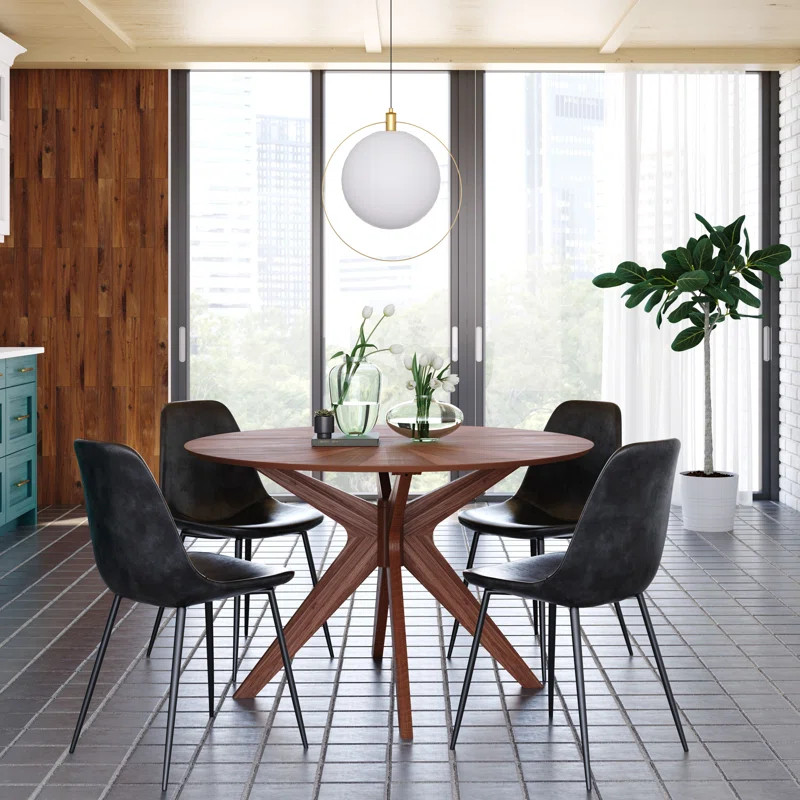Fenway 47.25'' Solid Oak Dining Table | Wayfair North America