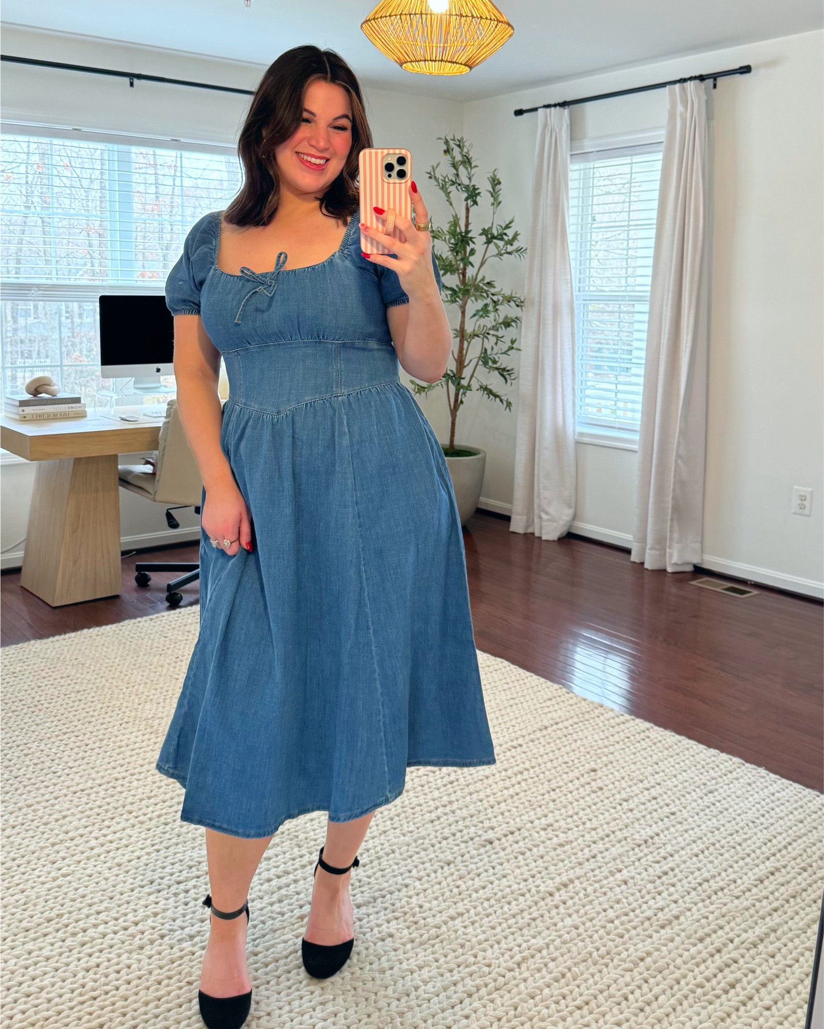 #AD @Kohl's midsize Spring Outfits!

I’ve had my eye on that denim dress since it dropped online + I have to tell you.. it’s literally perfect! Between the fit, the material, the fact that you can wear it on or off the shoulder… yesss please! And that yellow dress would be so perfect for Easter 🐣💗 but which look is your fav?? 

Sizes :
denim dress - size large
yellow dress - size large
brown tank top - XL
maxi skirt - large (should have done a size xl) 
jeans - size 12
white jacket - XL
white cardigan - large

#kohlspartner #kohlsfinds 

#LTKMidsize #LTKSeasonal #LTKootd