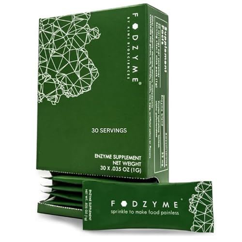 FODZYME® On-The-Go Digestive Enzymes for Gut Health, Relief for Bloating, Gas, Constipation, Diarrhea, Abdominal Pain, Low FODMAP, 30 Dose | Amazon (US)