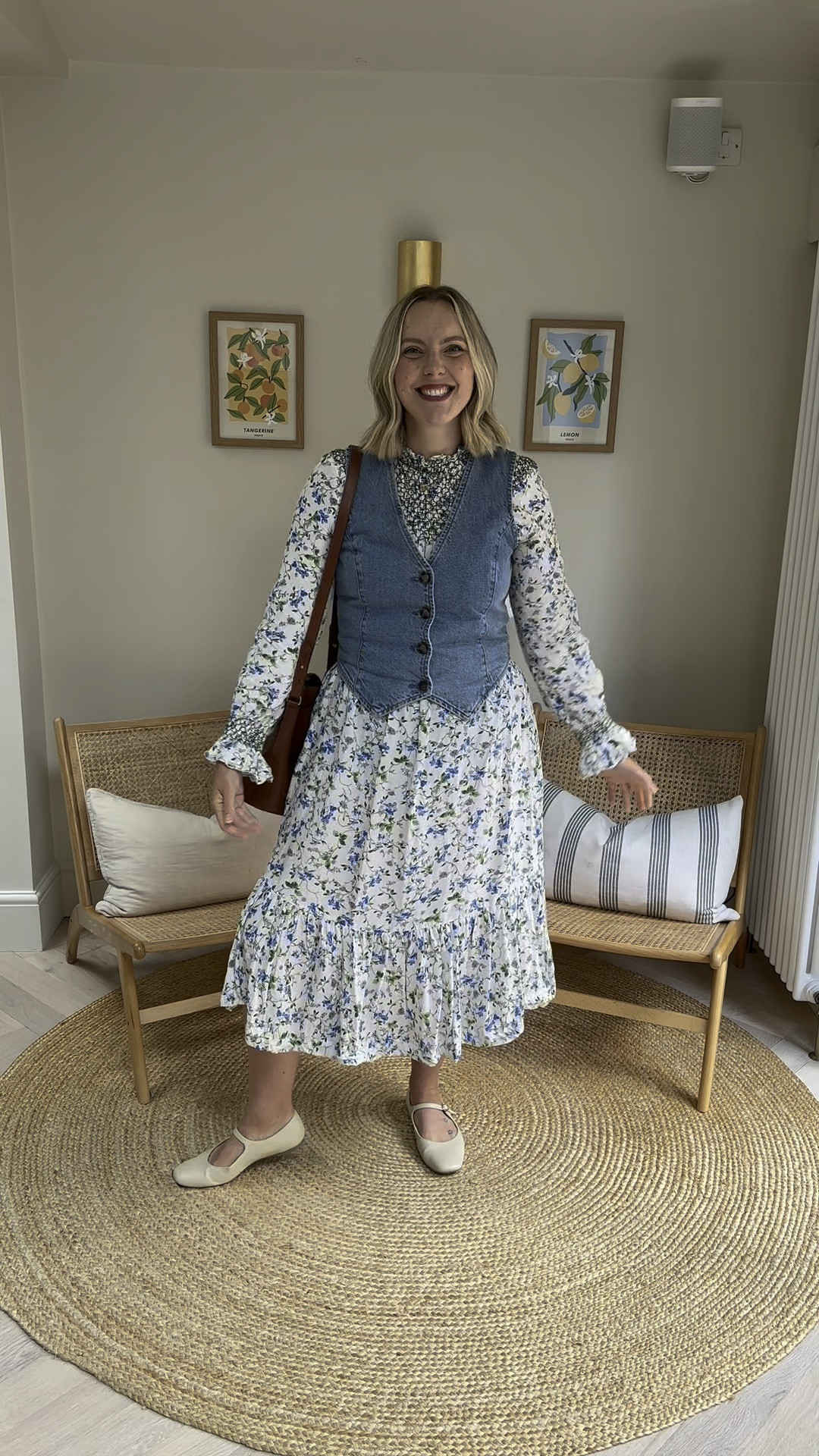 Transitional working from home outfit, for those that love dresses.
M&S shoes, Zara dress via Vinted (size L), Very UK denim waistcoat (size 12), Sezane bag. Abbott Lyon necklace.
Alternatives linked.

#LTKworkwear #LTKeurope #LTKuk