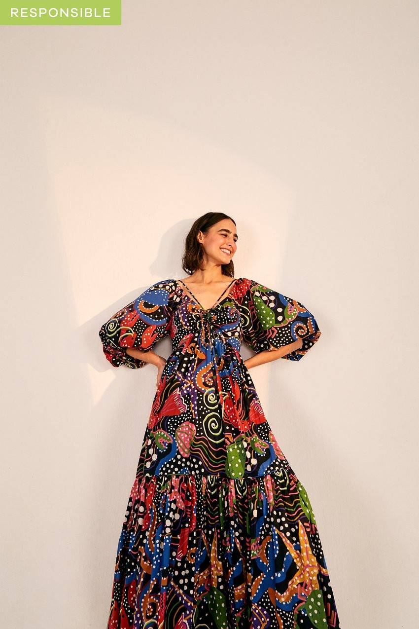 under the sea midi dress | FarmRio (US)