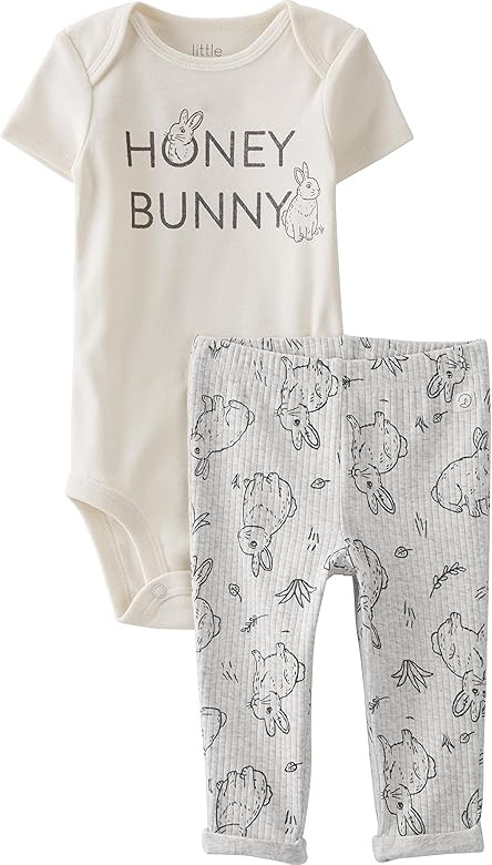 little planet by carter's baby-girls 2-piece Bodysuit and Pant Set Made With Organic CottonSet | Amazon (US)