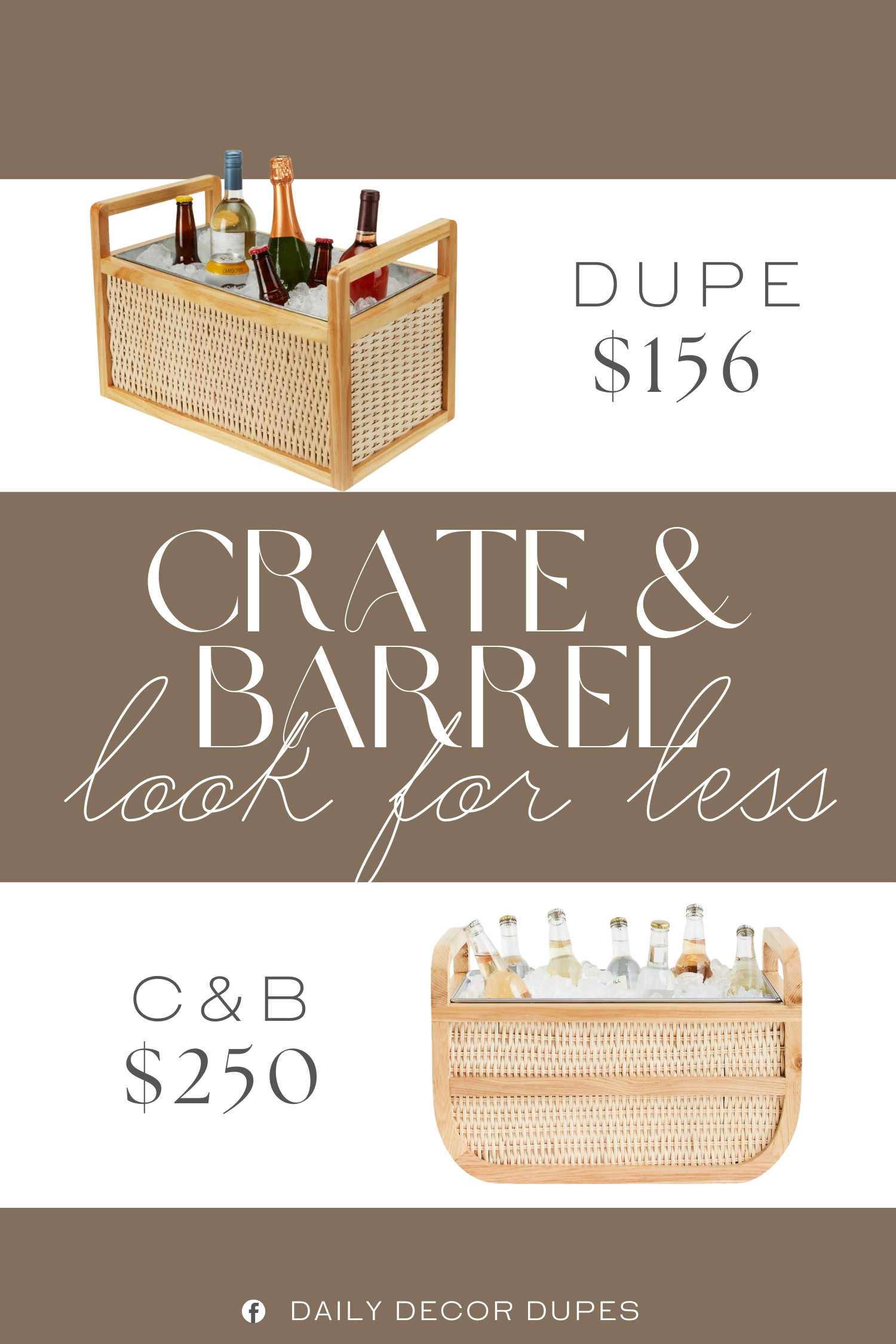 Inspired by Crate & Barrel Rattan Beverage Tub. Crate & Barrel Rattan Beverage Tub dupe. Rattan Beverage Cooler Tub. Wicker Ice Bucket Tub. Wine Chiller Basket. Rustic Drink Tub. Natural Rattan Drink Tub. Wood and Rattan Wine Tub. Farmhouse Metal Drink Tub. Seagrass Drink Tub. 

Home more affordable option find copy cat similar look for less budget friendly affordable cheap cheaper beautiful pretty. Clearance sale coupon code discount code promo code luxury lookalike look a like Inspo inspiration inspired by idea ideas Love like these? I share multiple every day in my FB group.
#crateandbarrelinspired #beveragetub #rattandecor #tabledecor #partyessentials #drinkstation #hostingideas #wickerdecor 

 #LTKHome