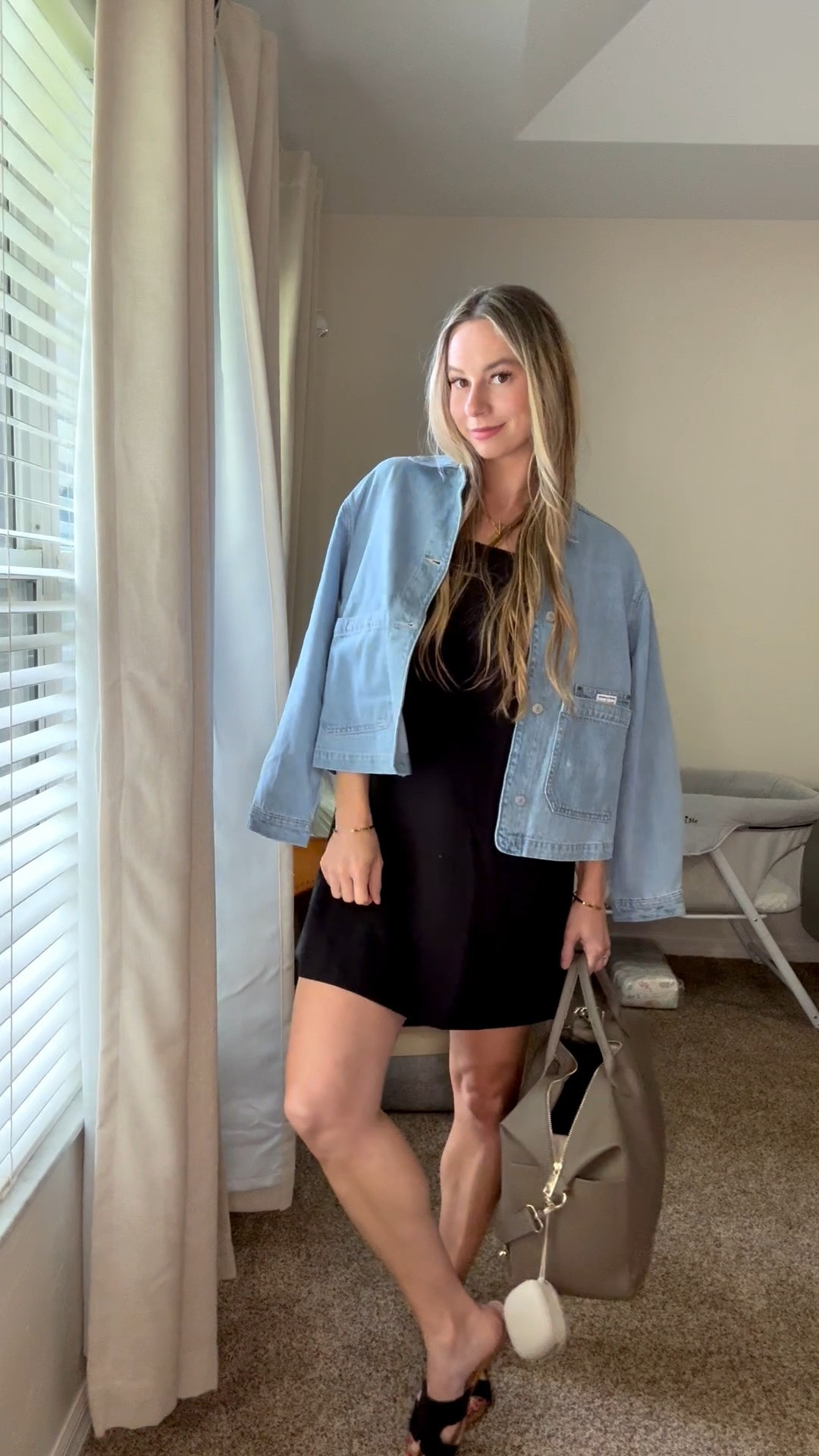Lovie isn’t a fan of my chore jacket but he’s two so I’m wearing it anyway 😜 Also this mini dress is so friendly for a post partum tummy!

#LTKgrwm #LTKootd #LTKBump