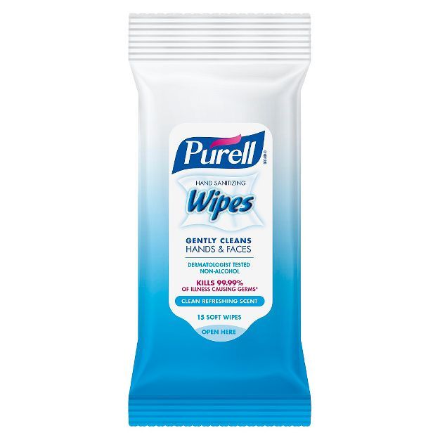 PURELL Hand Sanitizing Wipes Clean Refreshing Scent - Trial Size - 15ct | Target