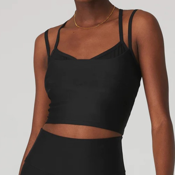 Alo airlift double check bra tank - black | Poshmark