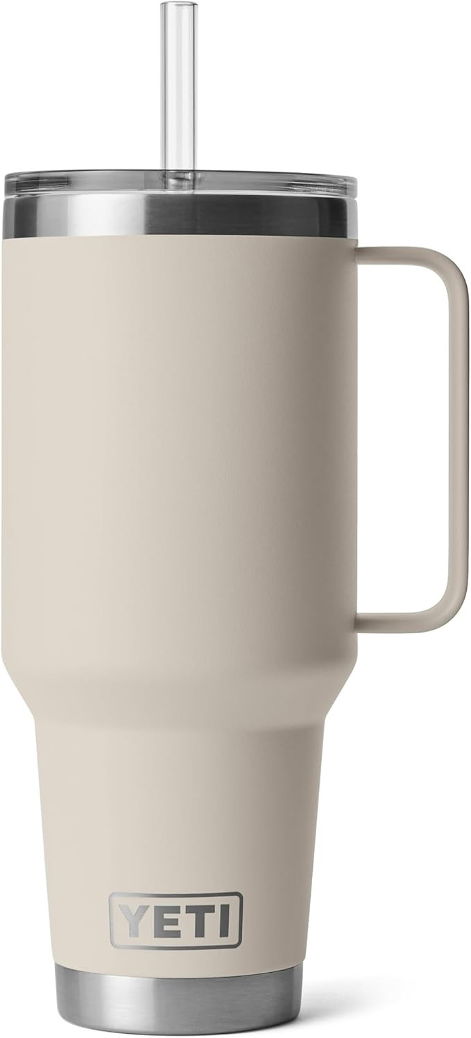 YETI Rambler 42 oz Tumbler with Handle and Straw Lid, Travel Mug Water Tumbler, Vacuum Insulated ... | Amazon (US)