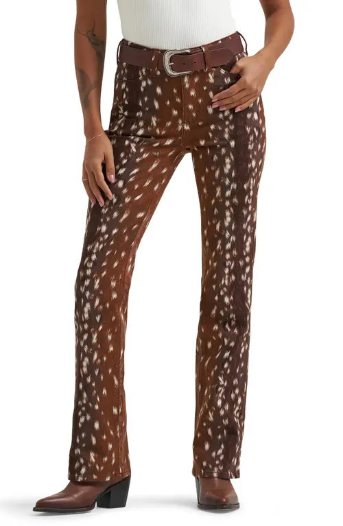 Wrangler High Waist Bootcut Jeans in Fawn at Nordstrom, Size 26 X 32 | Nordstrom