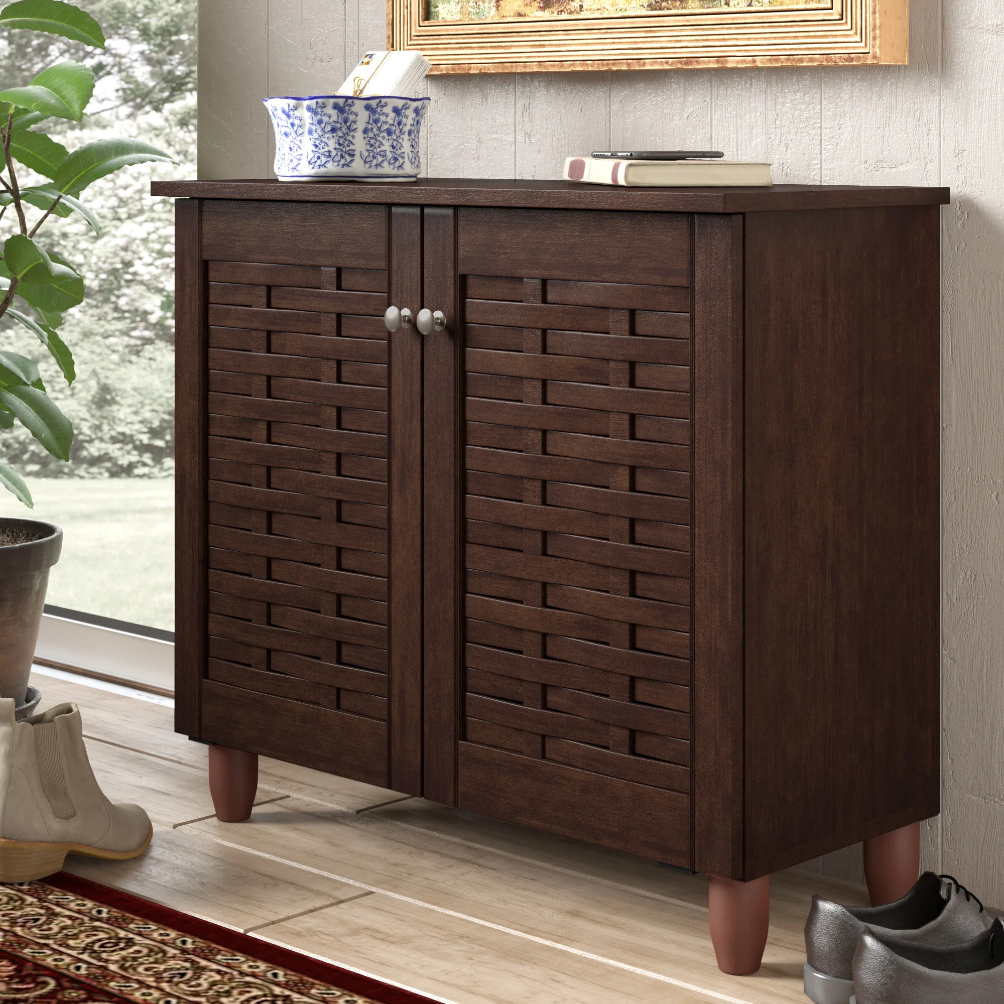 Lark Manor™ Gutzwiller 9 Pair Shoe Storage Cabinet & Reviews | Wayfair | Wayfair North America