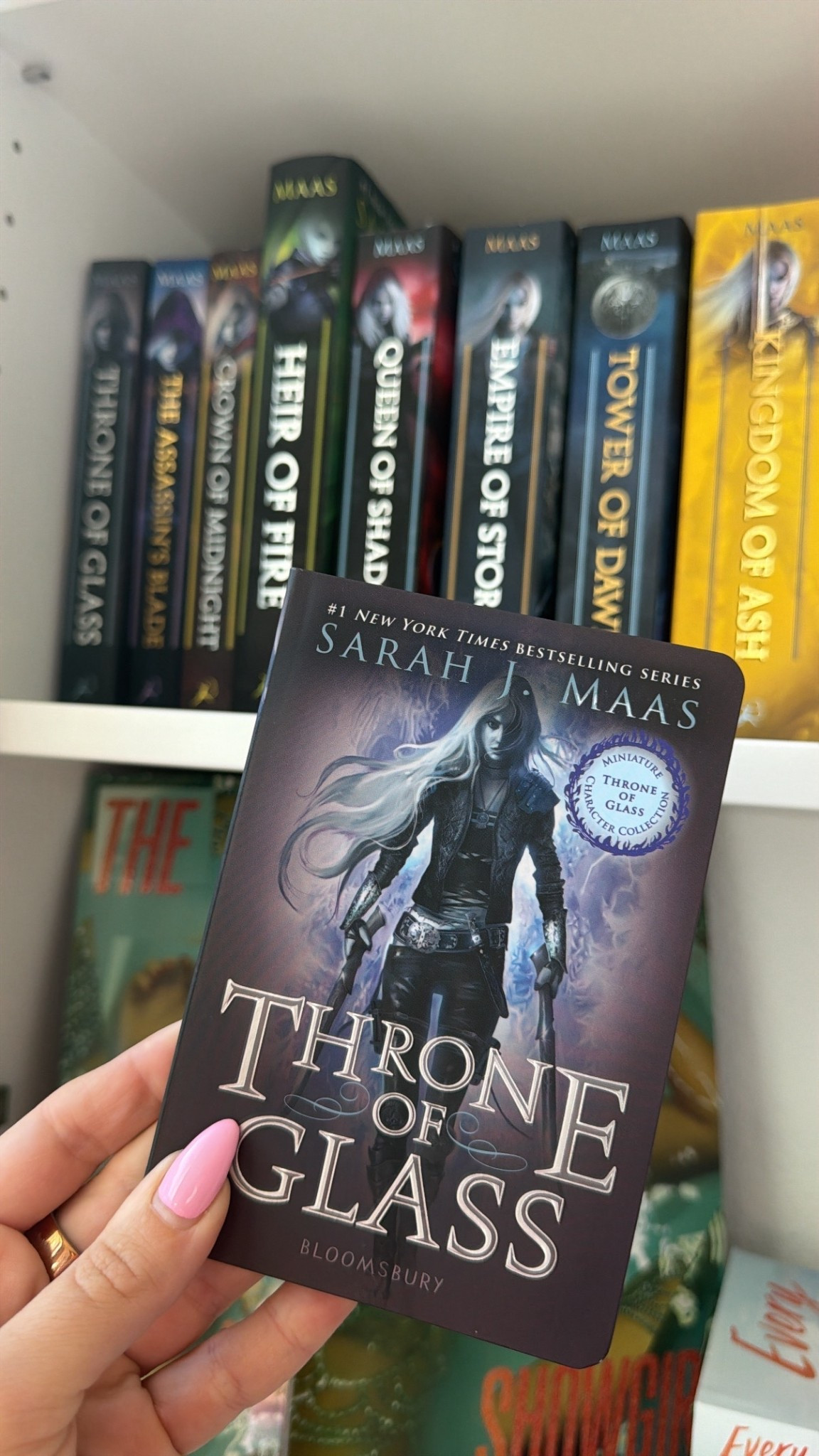 miniature character version of Throne of Glass series! the mini ones are called “flexibound” 📚 

sarah j maas, throne of glass, books, romantasy 