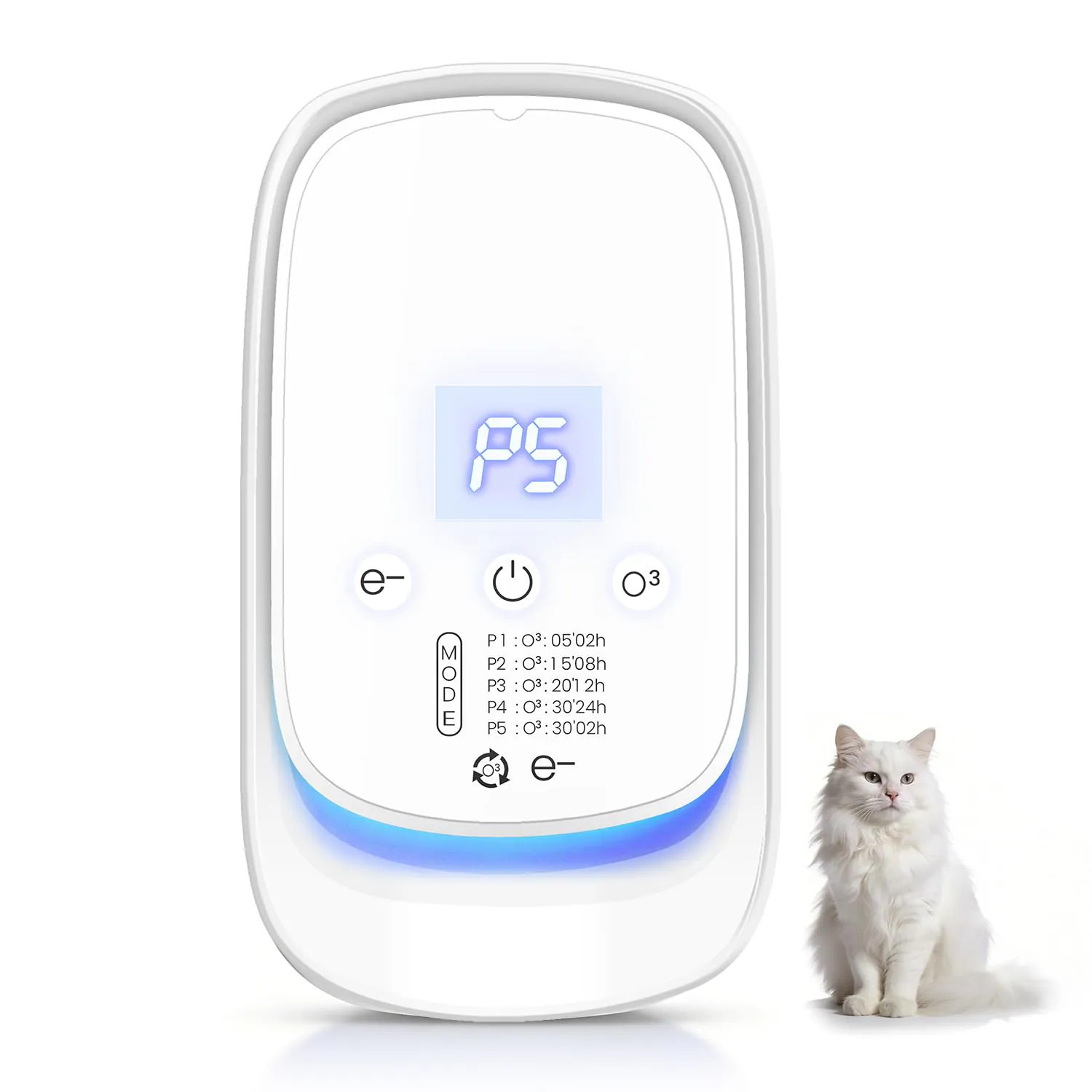 Phyfalip Plug in Air Ionizer Ozone Odor Eliminator for Cat Litter Pet Odor Removal Air Purifier for Bathroom Cabinet Garage Bedroom Kitchen | Lowe's