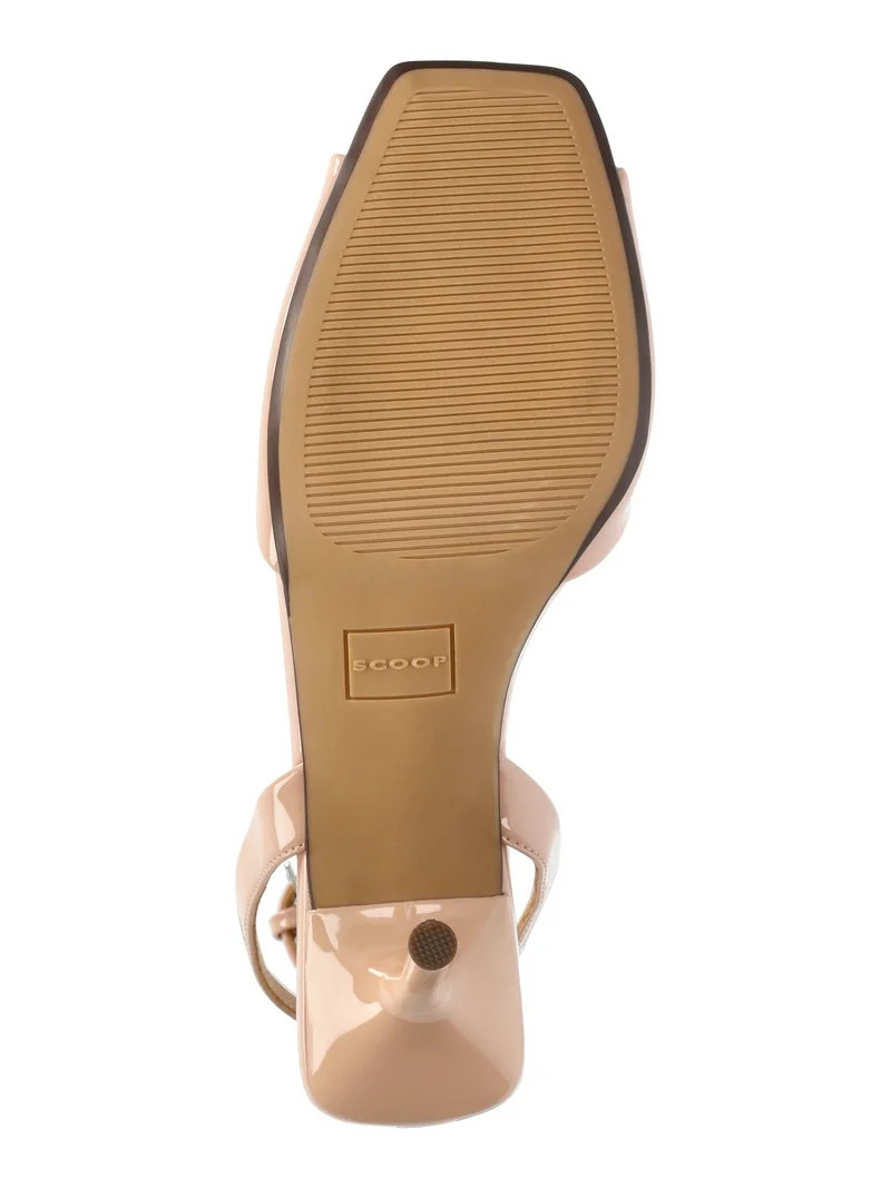 Scoop Women's Ankle Strap Peep Toe Stiletto Heeled Sandals - Walmart.com | Walmart (US)