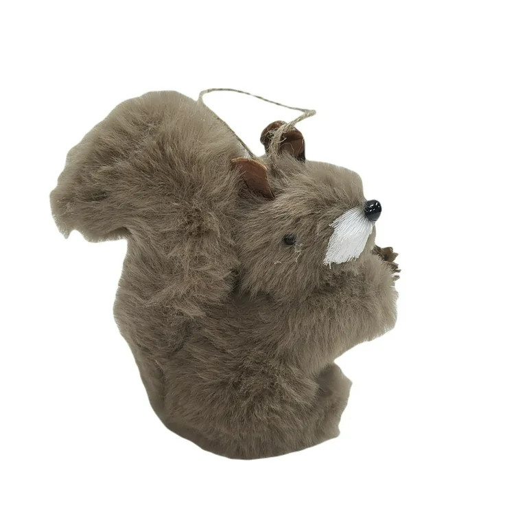 Plush Brown Squirrel Christmas Ornament, 5 in, by Holiday Time | Walmart (US)