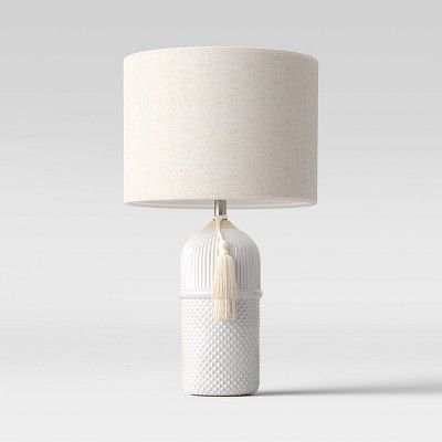 Large Assembled Ceramic Table Lamp (Includes LED Light Bulb) White - Threshold™ | Target