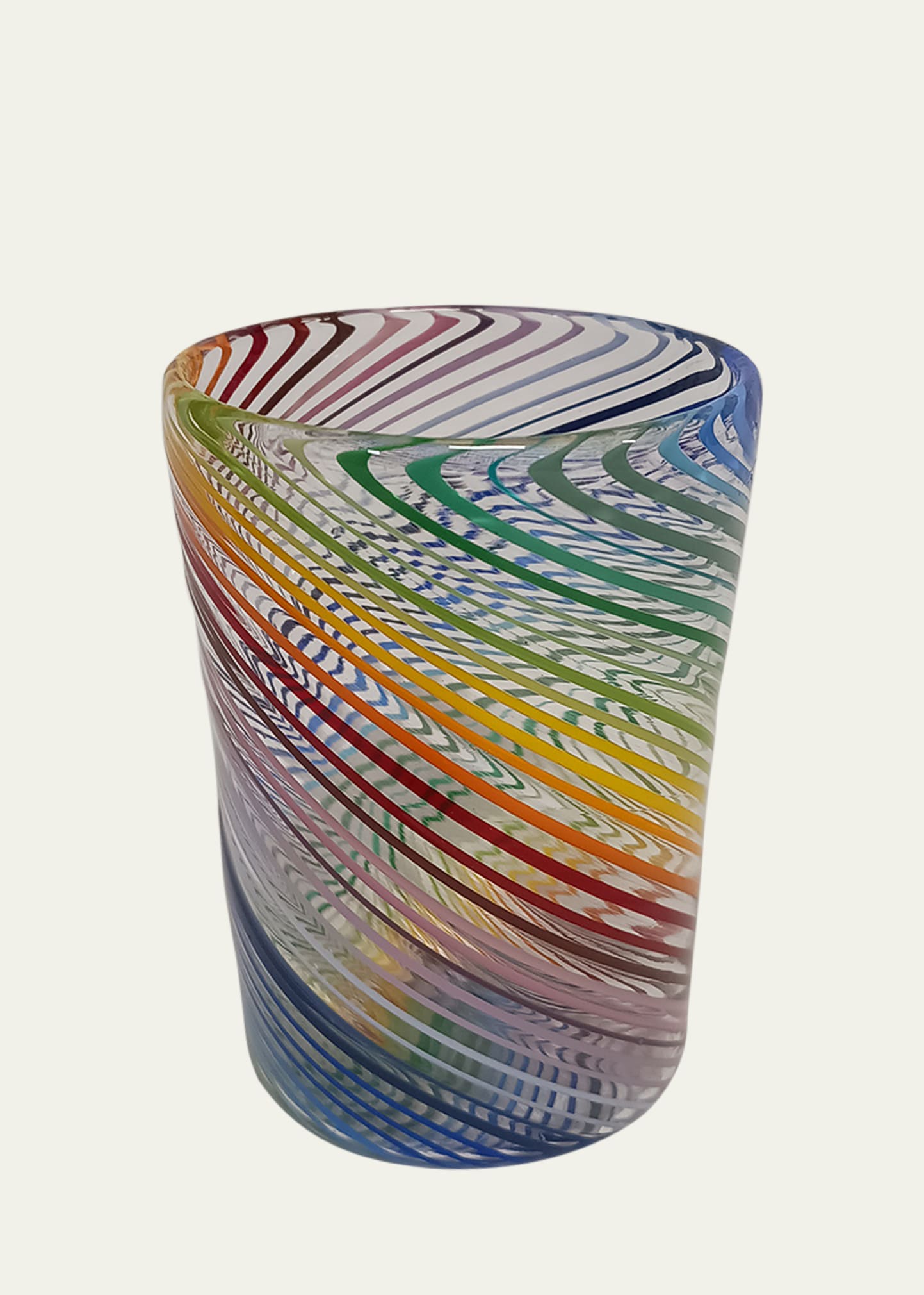 Pierrot Doremus Little Right Multicolor Stripe Drinking Glass, 8.4 oz. | Bergdorf Goodman