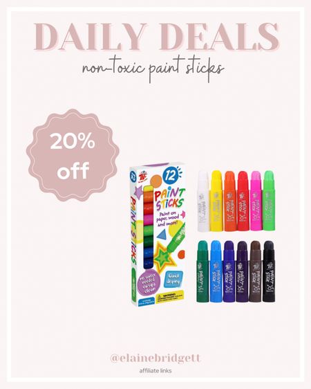 Kids non toxic paint sticks for crafts - quick dry & no water needed

Kids crafts, toddler paint, mess free activities for kids, toddler activities, kids paint, toddler learning activities, preschool activities, preschool homeschool, montessori learning at home, Amazon daily deals, Amazon finds

#LTKkids #LTKfindsunder50 #LTKfamily
