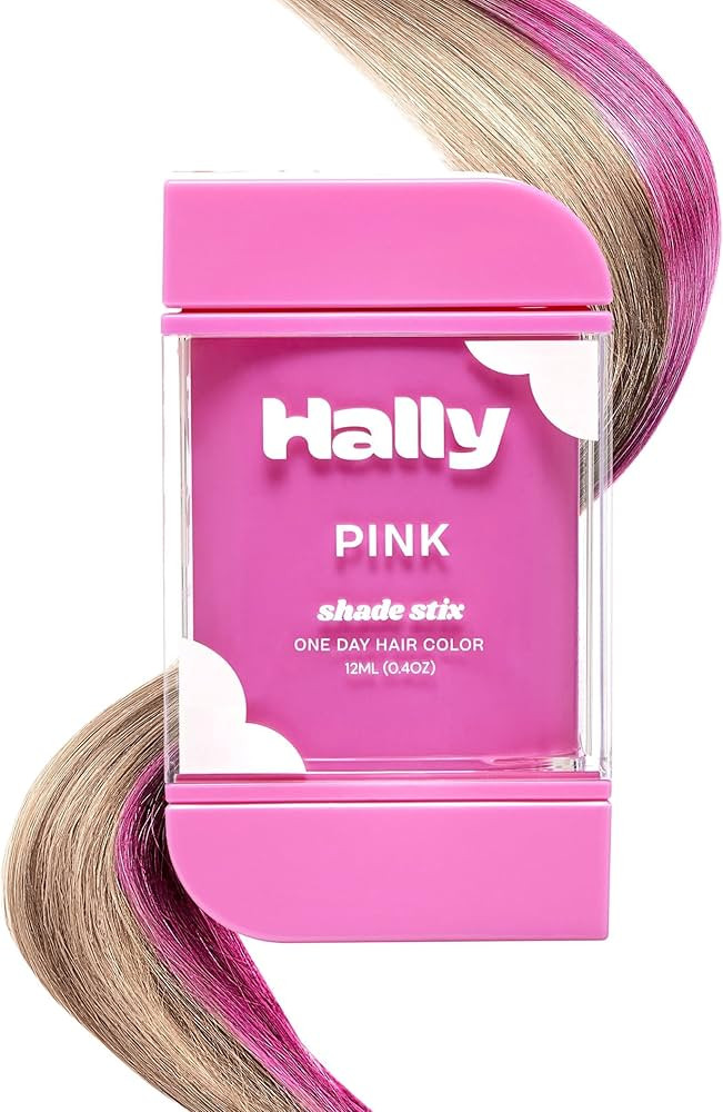 Amazon.com: Hally Hair Temporary Hair Color, Shade Stix (Pink) - Hair Makeup Accessories for Kids... | Amazon (US)