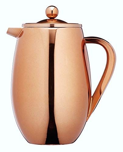 KitchenCraft Le'Xpress 8-Cup Insulated Metal Cafetière, 1 Litre, Copper Finish | Amazon (UK)