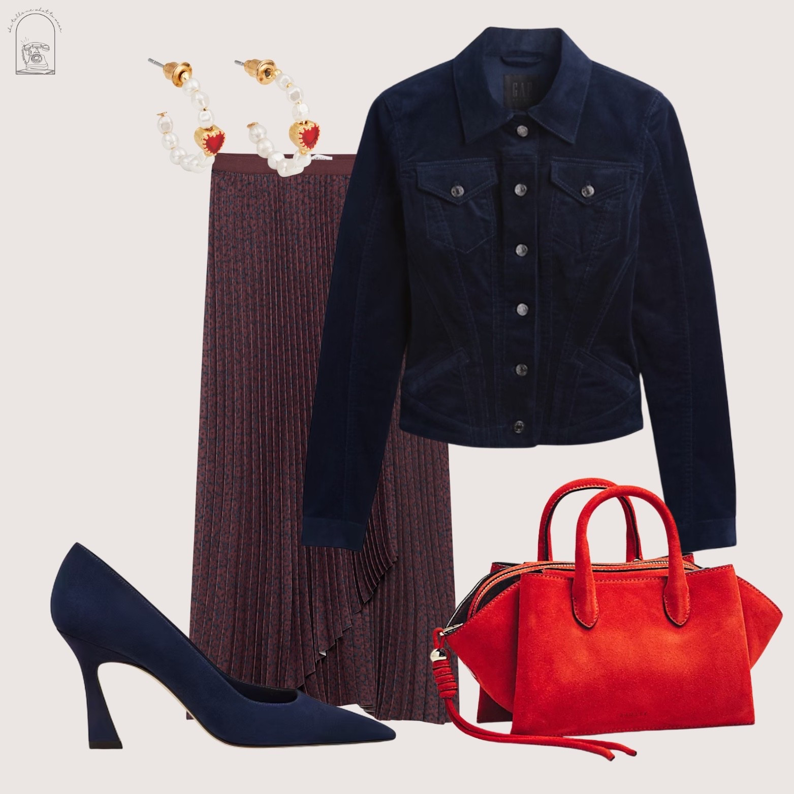navy + red 🍒 this combo creates a super chic work or event outfit! have gift cards and need outfits to wear to work? i’ve got inspo for you! don’t be afraid to wear color in 2026 ❤️ 

#LTKGiftGuide #LTKWorkwear #LTKHoliday