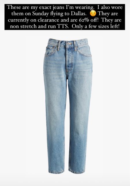 I love these jeans!  They are currently on major sale!  They fit TTS and are non stretch.


Nordstrom Re/Done denim designer sale fall outfits 

#LTKover40 #LTKsalealert #LTKstyletip