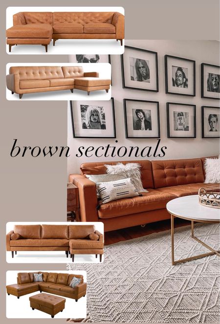 Brown sectional couches 

#LTKhome