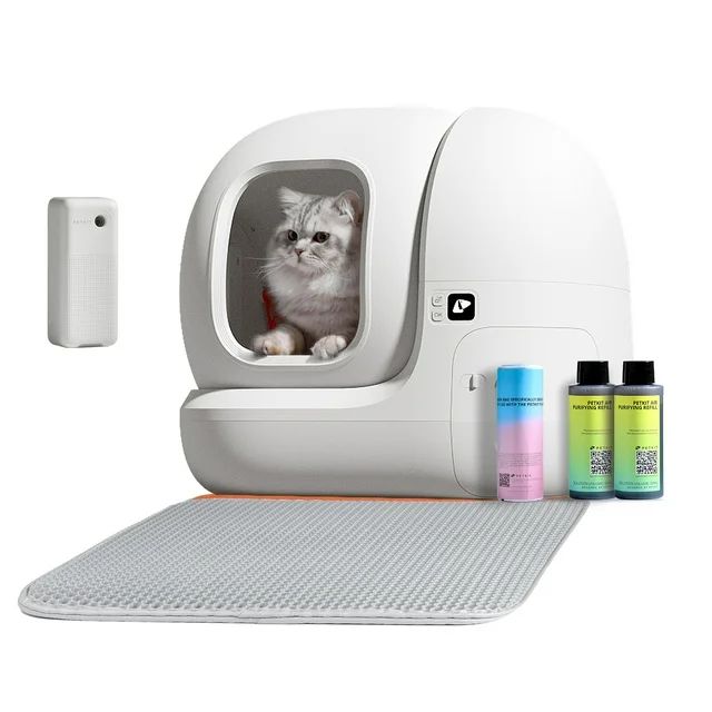 PETKIT Automatic Cat Litter Box Self Clean, Auto Scooping & Odor Control Cat Litter Box Extra Lar... | Walmart (US)