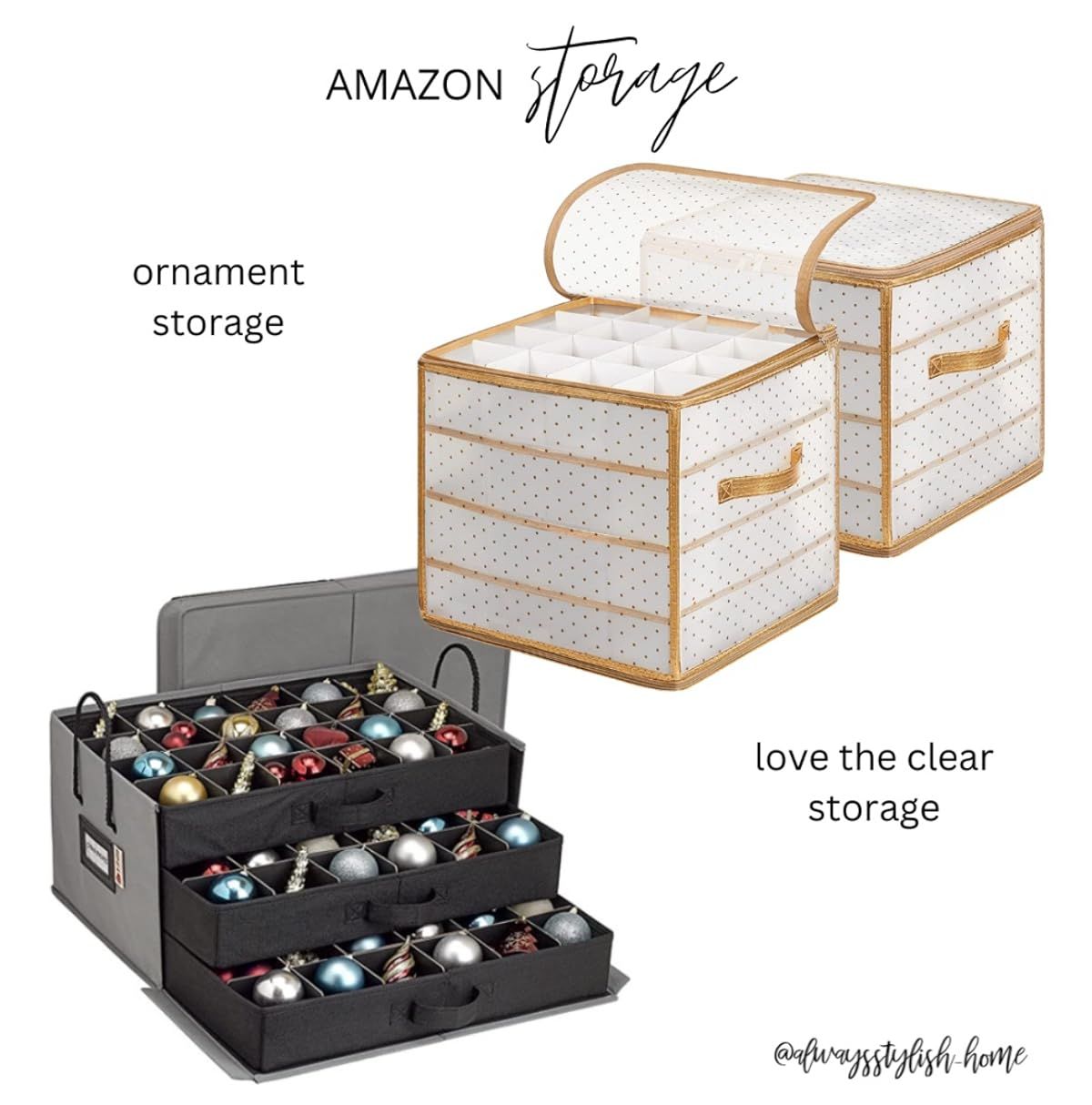 Holiday storage solutions! These are the items I use to store all our holiday decor. Clear storage bags, wreath bags, tree bags, ornament storage bin, wrapping paper storage. amazon home & holiday finds | Amazon (US)