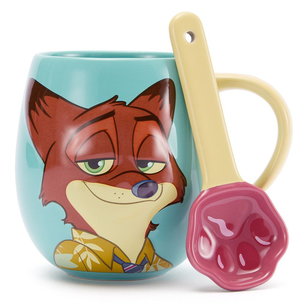 Nick Wilde Mug With Spoon – Zootopia | Disney Store