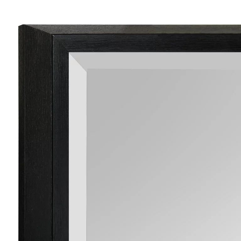Kate and Laurel Blake Modern Casual Square Framed Beveled Wall Mirror, 21.5x21.5, Black | Walmart (US)