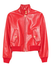 Bally Leather Jacket | Red | FARFETCH CA
