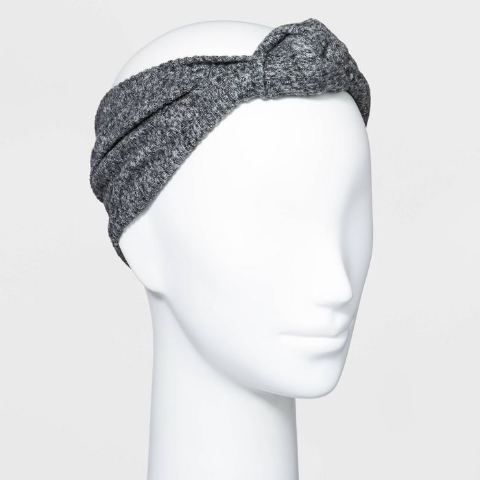 Heathered Knit Tubular Knot Front Headband - Universal Thread™ | Target
