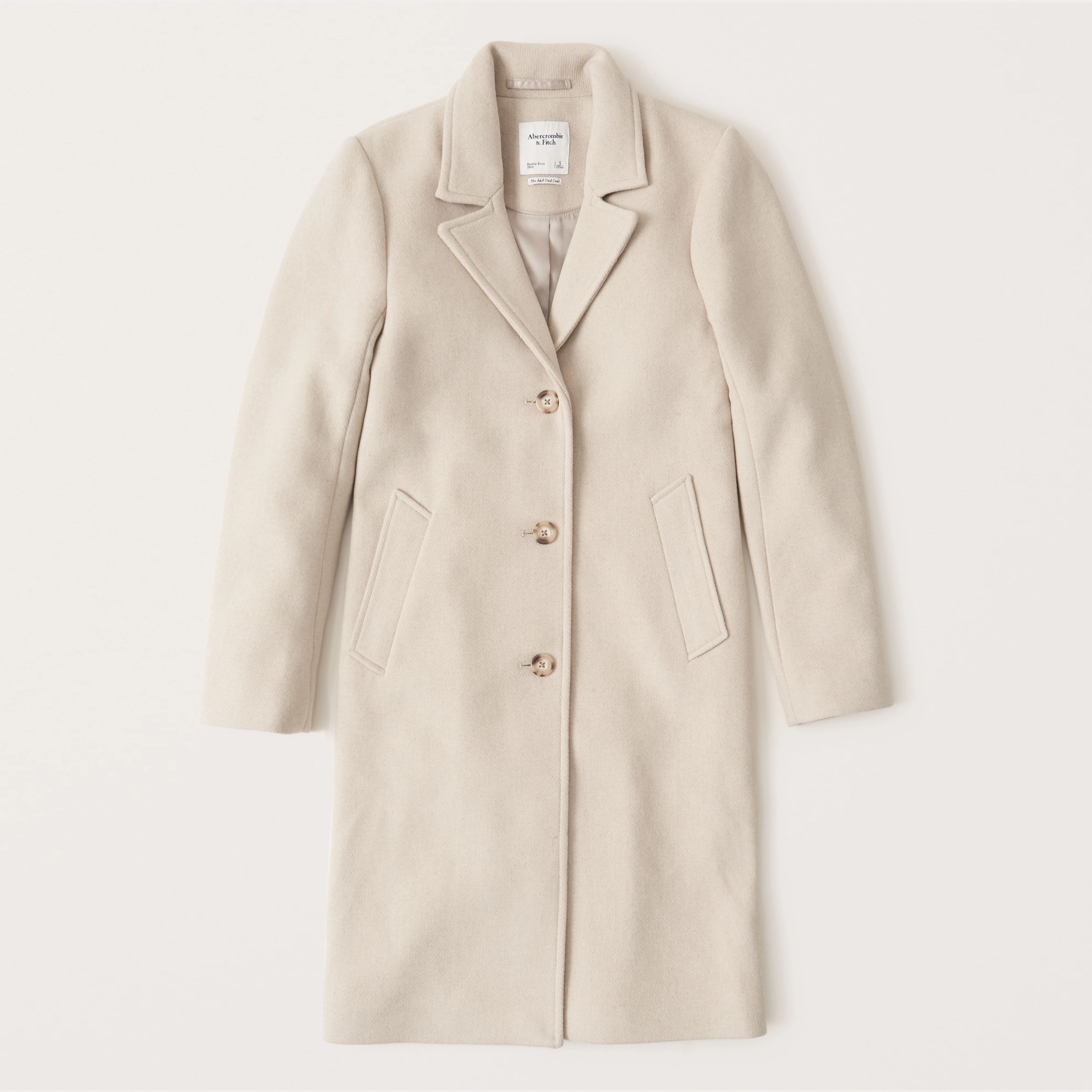 Wool-Blend Dad Coat | Abercrombie & Fitch (US)