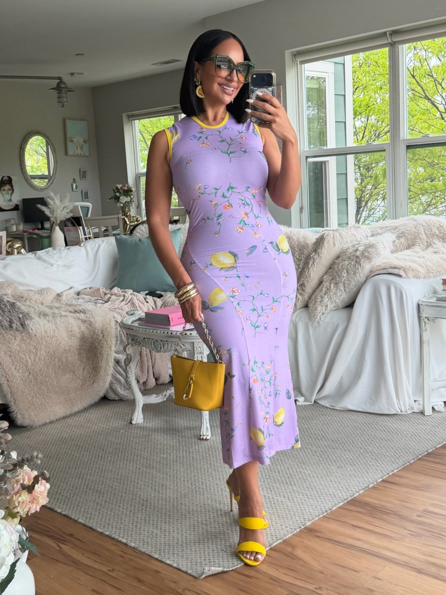 I love a little lemon whimsy for a summer outfit 🍋 This tank maxi dress is so cute and great for a daytime date or literally anything. Has stretch and I’m wearing a 6.

#LTKootd #LTKOver40 #LTKPetite